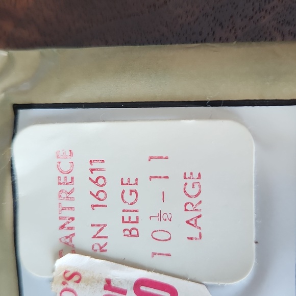 Vintage CANTRECE II STOCKINGS IN BEIGE | size large - Picture 3 of 3